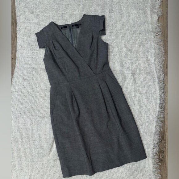 Banana Republic Gray Virgin wool‎ blend Dress Size 10 - Picture 6 of 7